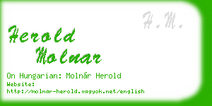 herold molnar business card